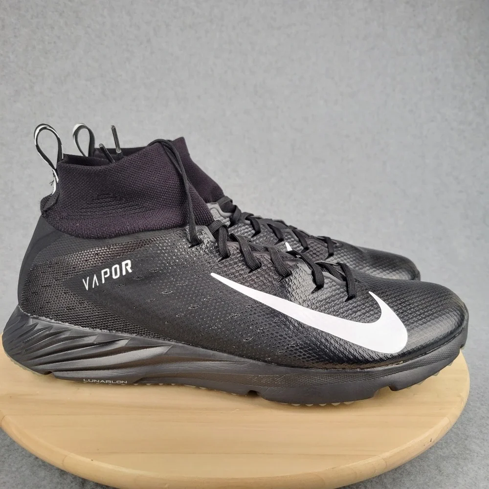 Nike Vapor Untouchable Speed Turf 2 Mens 14 Black White‎ Football Training Shoes